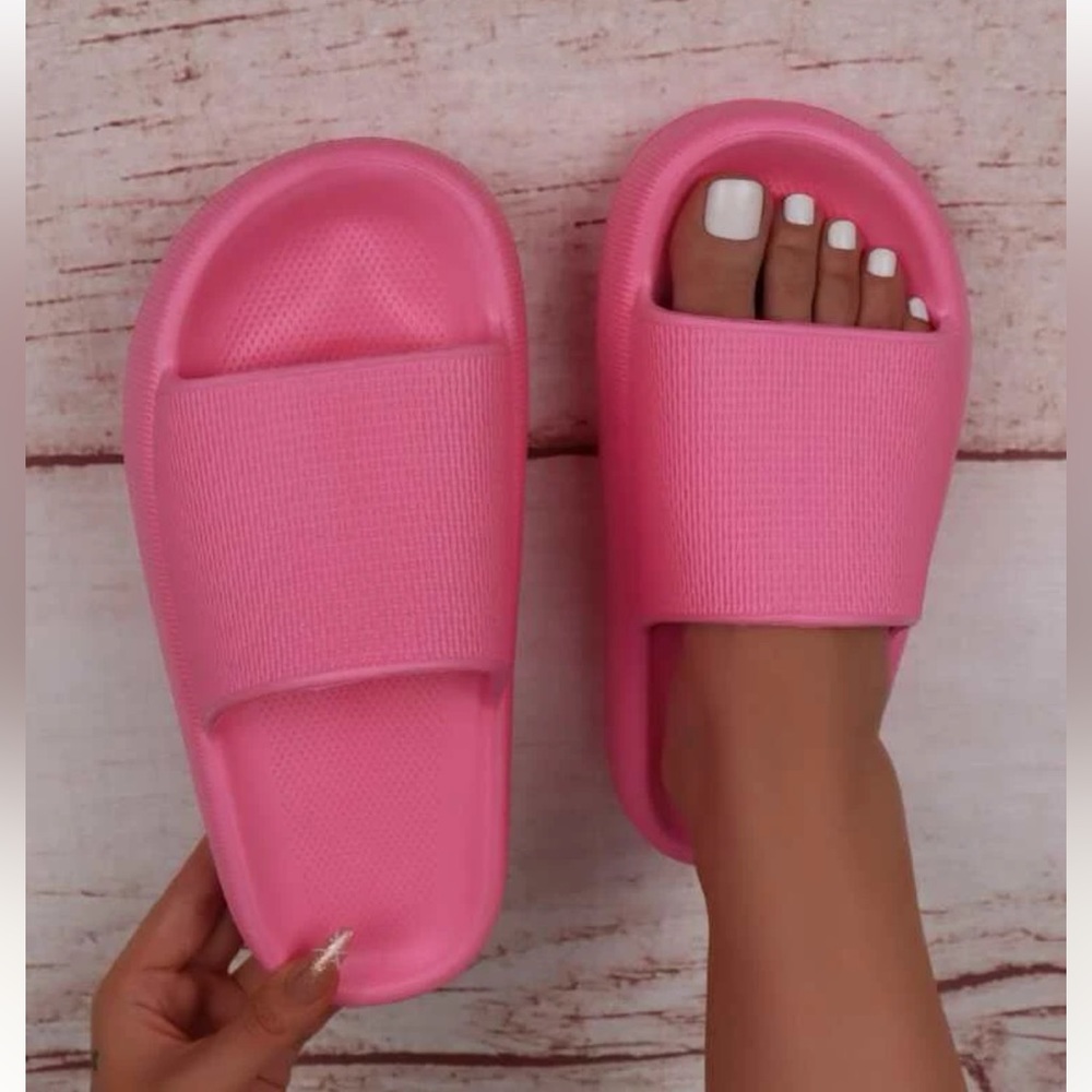 Hot pink pillow slides